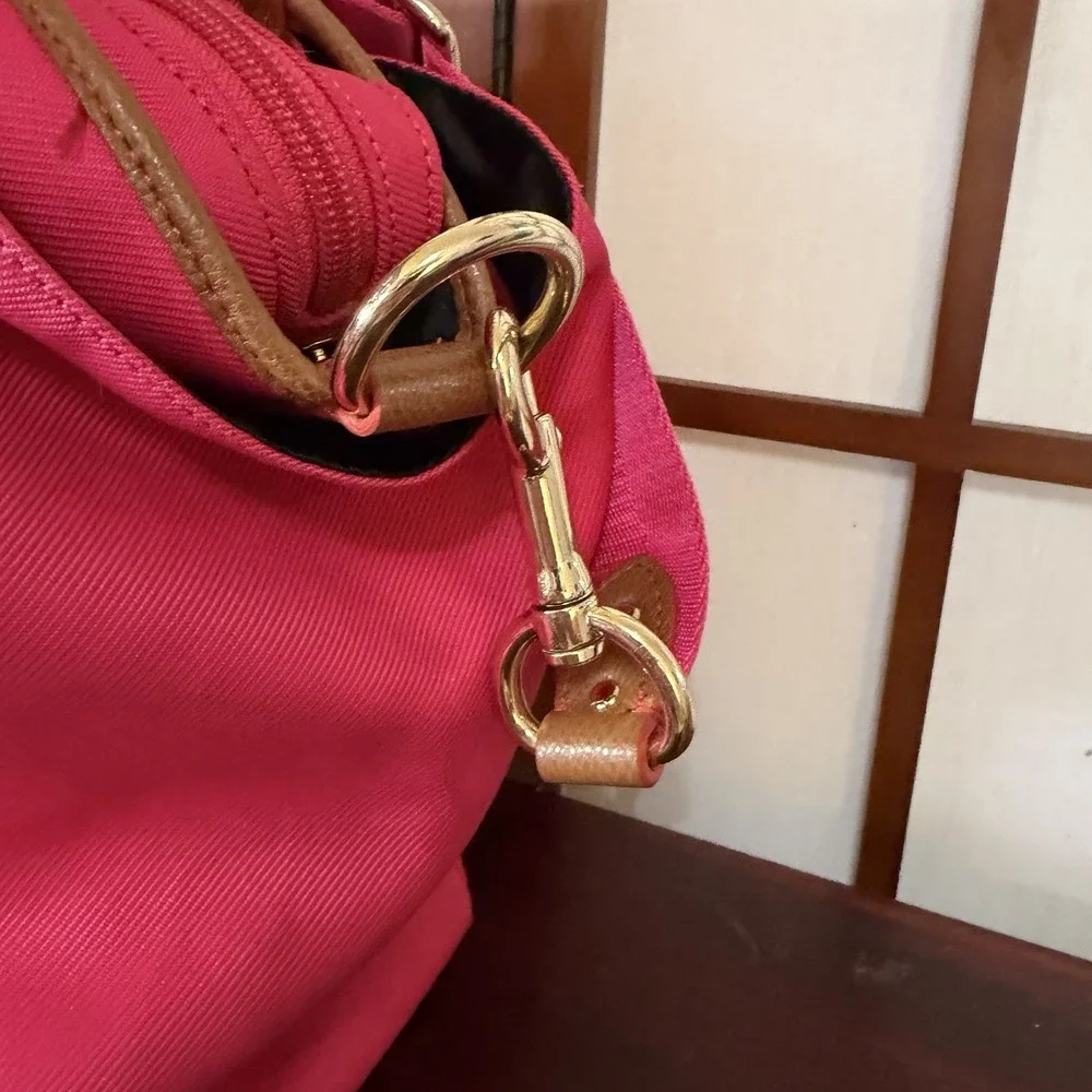 AUTHENTIC Coach Sawyer Baby Diaper Tote Women's Bag Hot Pink Strap, Work Tote
